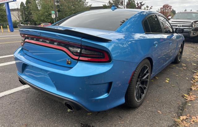 2C3CDXGJXKH511162 - 2019 DODGE CHARGER SCAT PACK BLUE photo 4