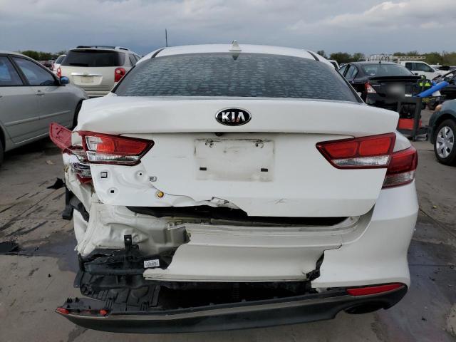 KNAGT4L30G5095320 - 2016 KIA OPTIMA LX WHITE photo 6