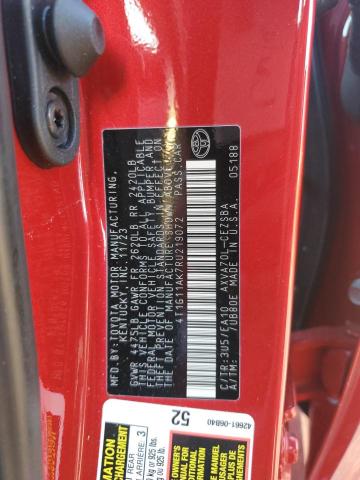 4T1G11AK7RU219072 - 2024 TOYOTA CAMRY SE NIGHT SHADE RED photo 13