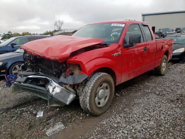 1FTRX12W39FA33224 - 2009 FORD F150 SUPER CAB RED photo 2