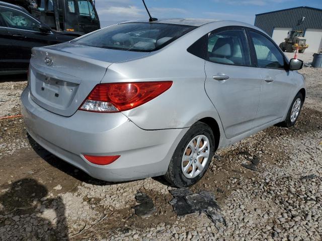 KMHCT4AE9EU669353 - 2014 HYUNDAI ACCENT GLS SILVER photo 3