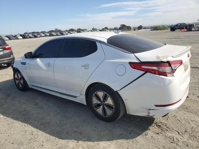 KNAGM4AD2D5061996 - 2013 KIA OPTIMA HYBRID WHITE photo 2