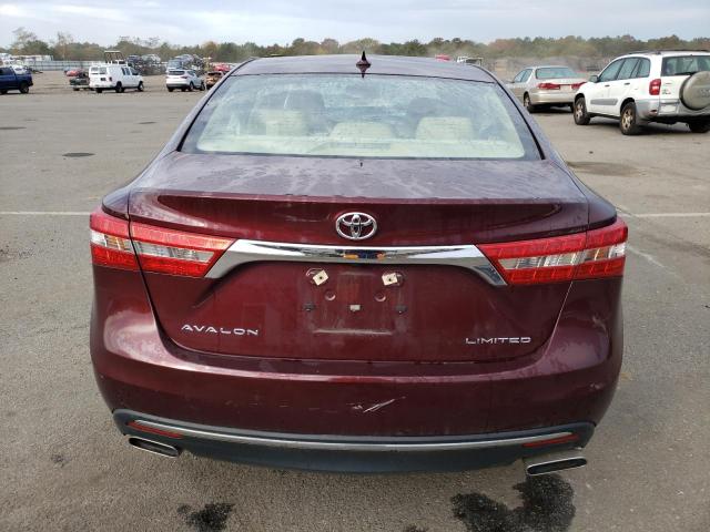 4T1BK1EB2JU281260 - 2018 TOYOTA AVALON XLE BURGUNDY photo 6