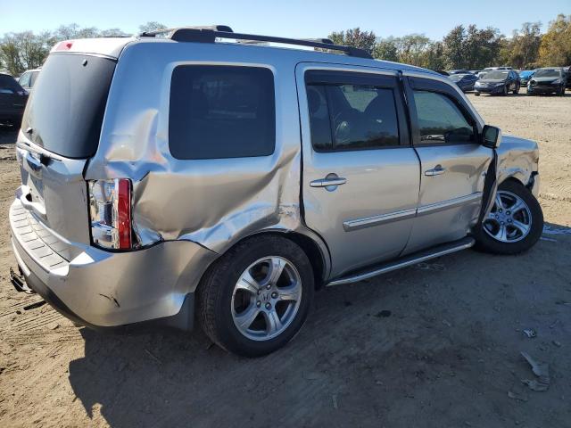 5FNYF3H5XDB018127 - 2013 HONDA PILOT EXL SILVER photo 3