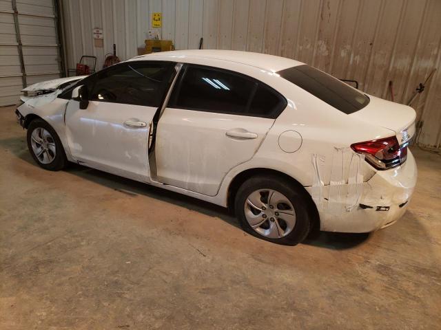 2HGFB2F51DH562382 - 2013 HONDA CIVIC LX WHITE photo 2