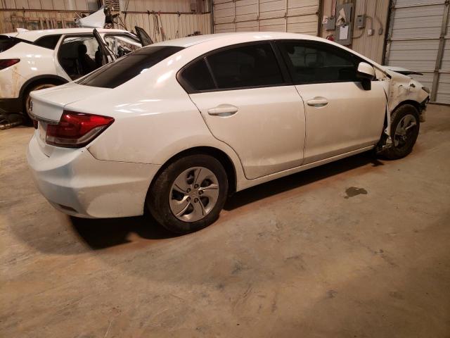 2HGFB2F51DH562382 - 2013 HONDA CIVIC LX WHITE photo 3