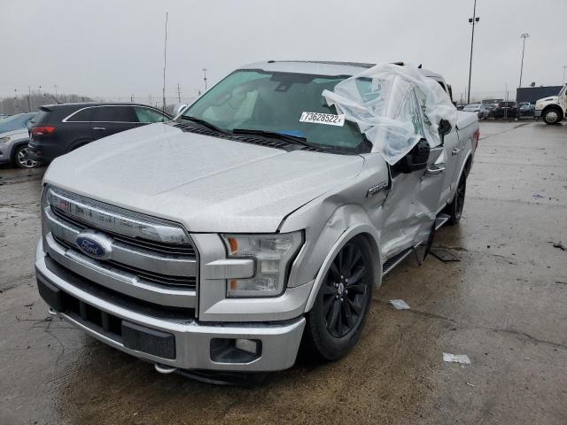 1FTEW1EG1FFB69076 - 2015 FORD F150 SUPER SILVER photo 2