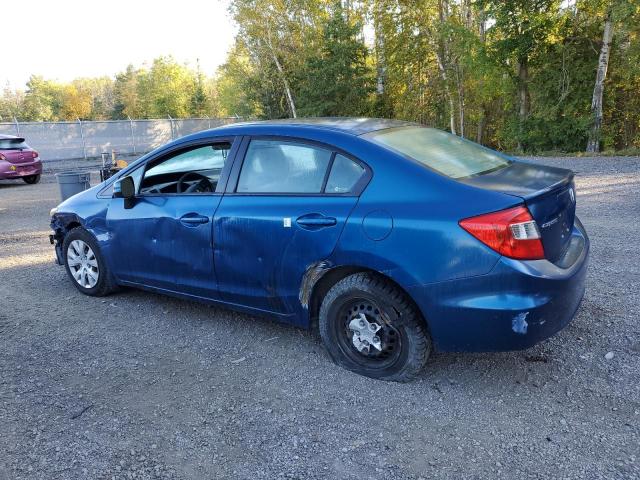 2HGFB2F49CH029380 - 2012 HONDA CIVIC LX BLUE photo 2