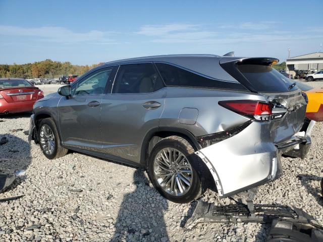 JTJJGKFA9M2019715 - 2021 LEXUS RX 450H L LUXURY GRAY photo 2