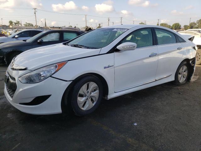 KMHEC4A41FA135136 - 2015 HYUNDAI SONATA HYBRID WHITE photo 1