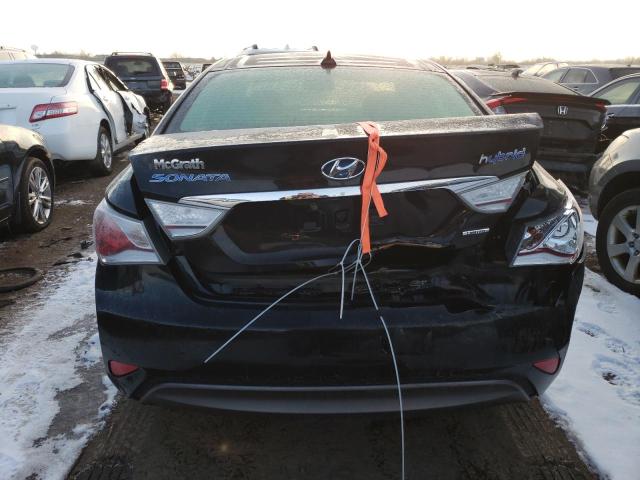 KMHEC4A44DA050305 - 2013 HYUNDAI SONATA HYBRID BLACK photo 6