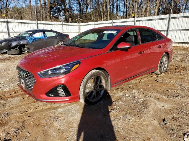 5NPE34AB1JH613673 - 2018 HYUNDAI SONATA SPORT RED photo 1