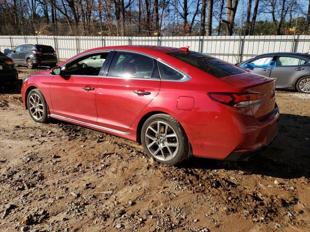 5NPE34AB1JH613673 - 2018 HYUNDAI SONATA SPORT RED photo 2