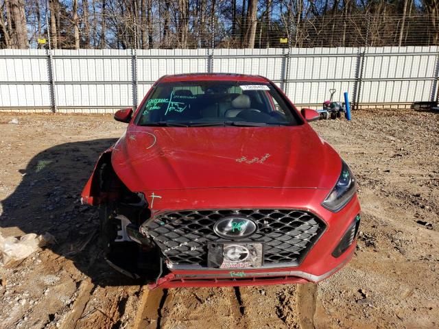 5NPE34AB1JH613673 - 2018 HYUNDAI SONATA SPORT RED photo 5