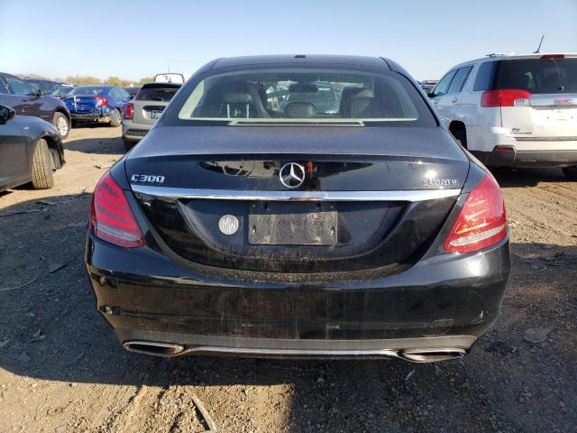 55SWF4KB7FU026280 - 2015 MERCEDES-BENZ C 300 4MATIC BLACK photo 6