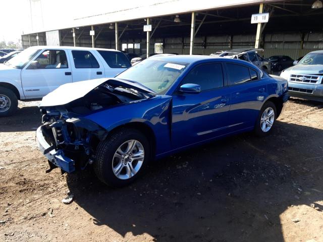 2C3CDXBG6NH110577 - 2022 DODGE CHARGER SXT BLUE photo 1