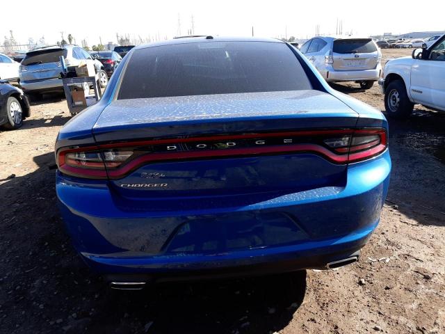 2C3CDXBG6NH110577 - 2022 DODGE CHARGER SXT BLUE photo 6