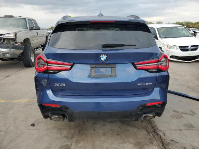 5UX43DP07N9M62336 - 2022 BMW X3 SDRIVE30I BLUE photo 6