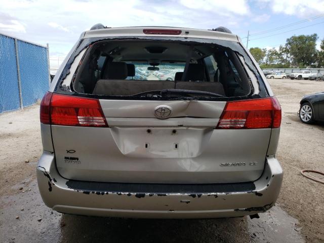 5TDZA23C65S250076 - 2005 TOYOTA SIENNA LE CE SILVER photo 6