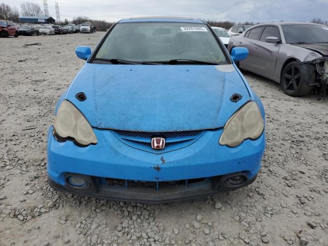 JH4DC548X4S014759 - 2004 ACURA RSX BLUE photo 5