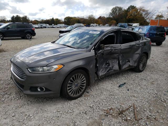 3FA6P0K95DR125430 - 2013 FORD FUSION TITANIUM GRAY photo 1