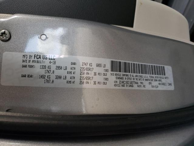 2C4RC1BG7JR277444 - 2018 CHRYSLER PACIFICA TOURING L SILVER photo 14