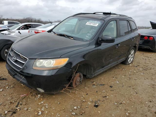 5NMSH73E67H039591 - 2007 HYUNDAI SANTA FE SE BLACK photo 1