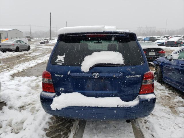 JTEDP21A470129915 - 2007 TOYOTA HIGHLANDER SPORT BLUE photo 6