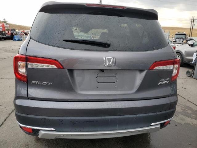 5FNYF6H0XKB031625 - 2019 HONDA PILOT ELITE GRAY photo 6