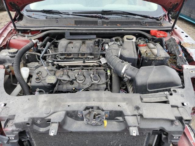 1FAHP2E82DG149876 - 2013 FORD TAURUS SEL RED photo 11