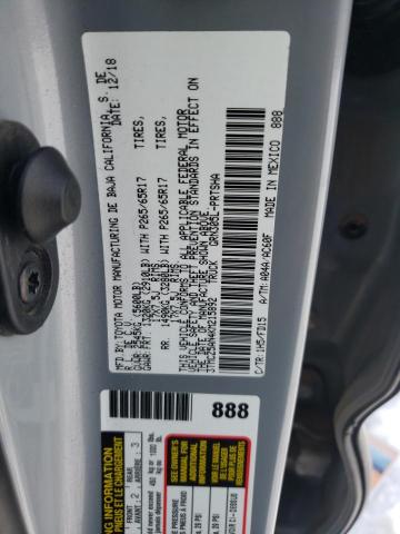 3TMCZ5AN4KM215892 - 2019 TOYOTA TACOMA DOUBLE CAB 灰色 照片 12