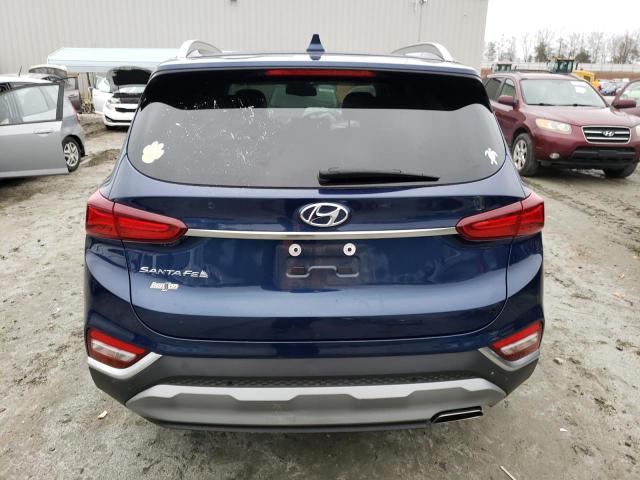 5NMS53AD8KH033201 - 2019 HYUNDAI SANTA FE LIMITED BLUE photo 6