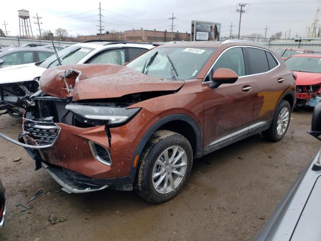 LRBAZLR42MD102690 - 2021 BUICK ENVISION PREFERRED ORANGE photo 1