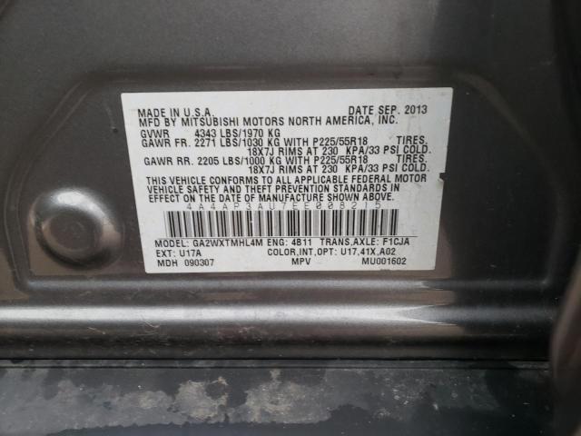 4A4AP3AU7EE008215 - 2014 MITSUBISHI OUTLANDER ES 灰色 照片 12