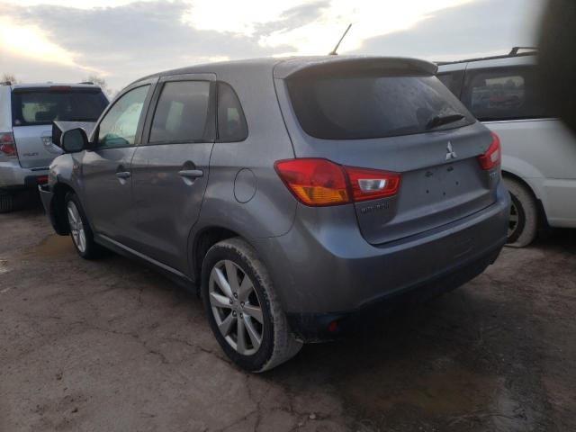 4A4AP3AU7EE008215 - 2014 MITSUBISHI OUTLANDER ES GRAY photo 2