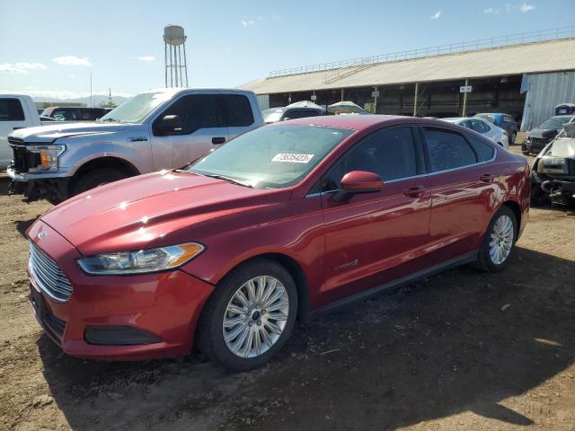 3FA6P0UU0FR151311 - 2015 FORD FUSION S HYBRID RED photo 1