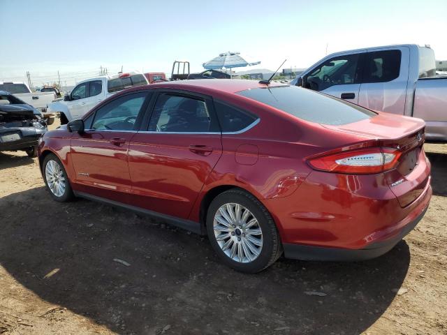 3FA6P0UU0FR151311 - 2015 FORD FUSION S HYBRID RED photo 2