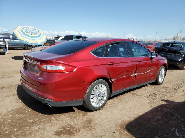 3FA6P0UU0FR151311 - 2015 FORD FUSION S HYBRID RED photo 3