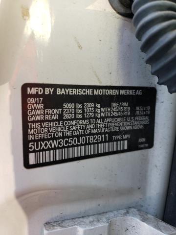 5UXXW3C50J0T82911 - 2018 BMW X4 XDRIVE28I WHITE photo 13