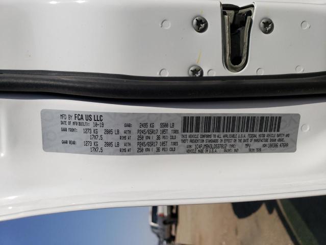 1C4PJMBN3LD537812 - 2020 JEEP CHEROKEE TRAILHAWK 白色 照片 13