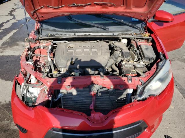 5YFBURHE2FP364615 - 2015 TOYOTA COROLLA L RED photo 11