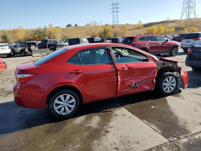 5YFBURHE2FP364615 - 2015 TOYOTA COROLLA L RED photo 3