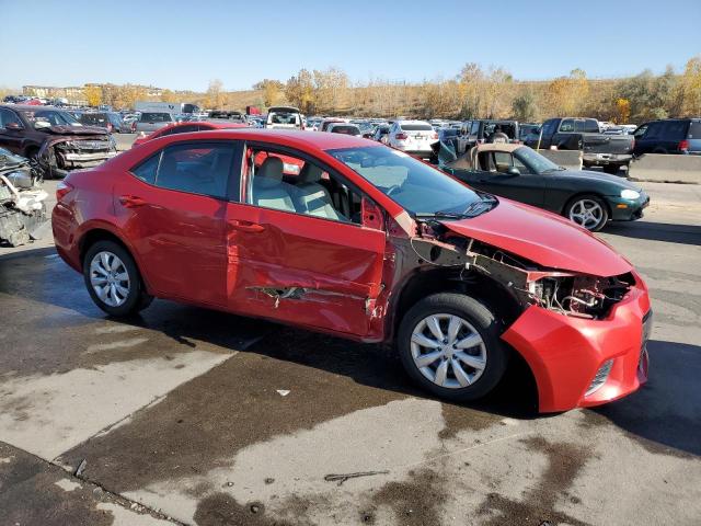 5YFBURHE2FP364615 - 2015 TOYOTA COROLLA L RED photo 4