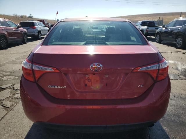 5YFBURHE2FP364615 - 2015 TOYOTA COROLLA L RED photo 6