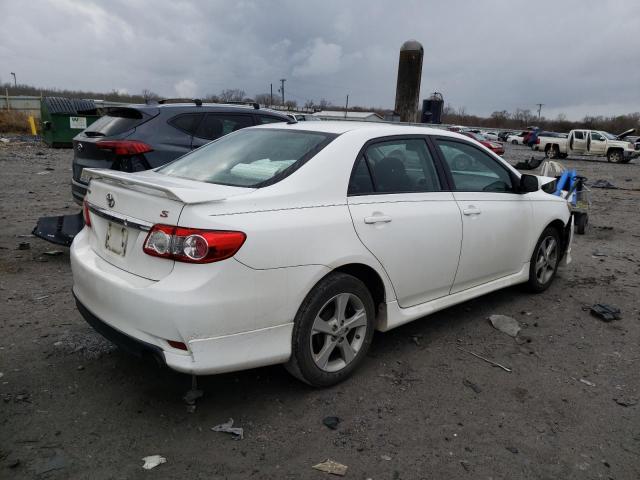 2T1BU4EE7BC682375 - 2011 TOYOTA COROLLA BASE WHITE photo 3