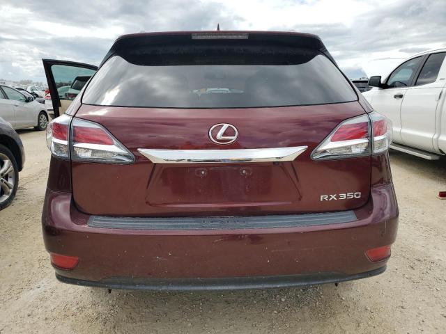 2T2ZK1BA5DC126892 - 2013 LEXUS RX 350 BURGUNDY photo 6