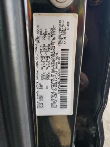 5TEGN92N31Z733593 - 2001 TOYOTA TACOMA DOUBLE CAB PRERUNNER BLACK photo 12