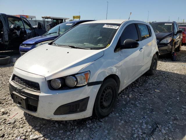 1G1JA6SH7D4130565 - 2013 CHEVROLET SONIC LS WHITE photo 1