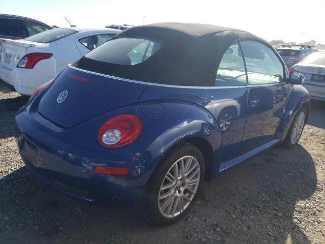 3VWRG31Y17M401814 - 2007 VOLKSWAGEN NEW BEETLE CONVERTIBLE OPTION PACKAGE 1 BLUE photo 3