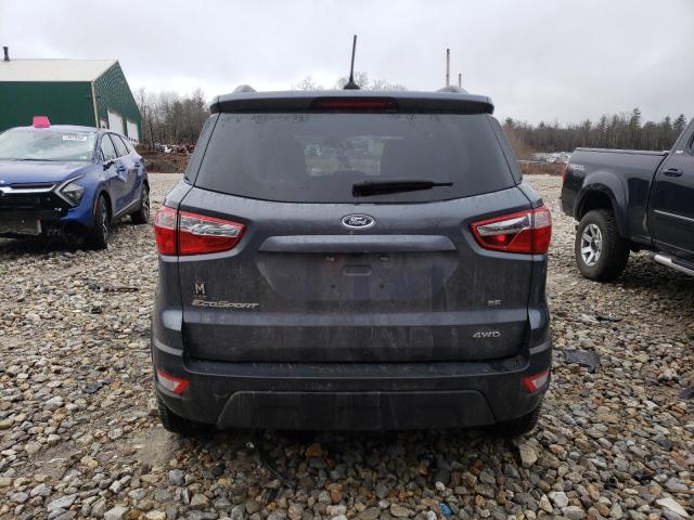 MAJ6S3GL4LC389028 - 2020 FORD ECOSPORT SE GRAY photo 6